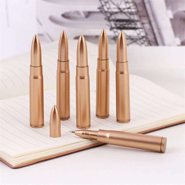 Creative Retro Bullet Styling Ballpoint Pen Emulation Weapon in Grease Pen Blue Ink Promotion Small Gift Middle Sex Pen-Taobao