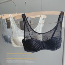 (Welfare thin cup lingerie) 85D European and American D-cover bra gathered lace sexy beauty back bandeau