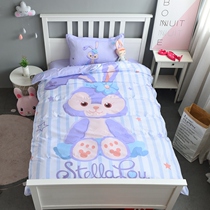 Cartoon full cotton bed Three sets Stars Debra pure cotton cute Rabbit Stella Dormitory Student Children Bedsheet Quilt