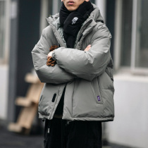 Winter Lian Hat Down Clothing Male Thickening Tide Sign Han Edition Trend Loose Tooling Bread Clothes Cotton Padded Jacket Warm Jacket Tide