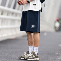 Japanese tide CityBoy anti-wrinkle loose sports shorts men loose couple pure cotton five points basketball tide