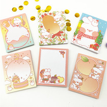 South Korea toot rabbit note can be torn portable small book cute creative cartoon memo note note note