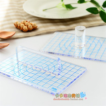 T-type pressure plate cylindrical pressure plate cylindrical pressure plate clay tool ultra-light clay transparent proportional pressure plate mud plate scale DIY