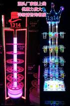 Bar Night Super Wine Rack 60 Position 60 Holes 60 Head High-rise Cocktail Cup Rack Luminous Cup Rack VIP Wine Rack