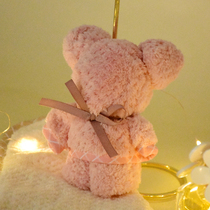 Full Moon with hand ceremony Japanese cartoon children bear towel wedding bridesmaid return coral velvet cute hand towel