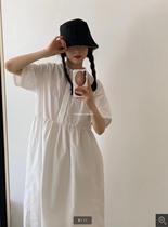 XTHEMCAPS Korean designer hipster ~ retro small lapel 100 cotton doll dress