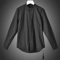 Mens West Lake Pavilion (JP) Autumn focus on cost-effective simple cotton shirt 557