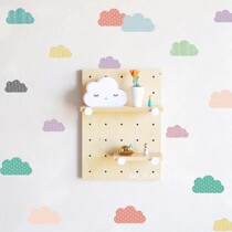 ins Nordic color cloud wall paste childrens room wall decoration model room kindergarten early education decoration wall sticker