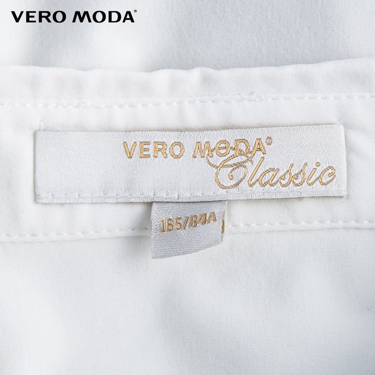 5折Vero Moda撞色门襟无袖修身连体衬衫|31526V006