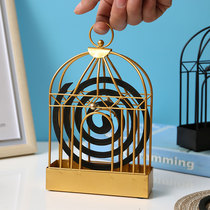 Bird cage mosquito box sandalwood mosquito box sandalwood mosquito stove fireproof home hanging bracket creative mosquito coil holder artifact