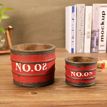 Industrial wind ashtray creative personality trend household 2021 living room light luxury office anti-fly ash large ashtray