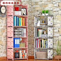 Solno Simple Bookshelf Creative Combo Bookcase Shelving Floor Shelf Children Student Bookcase