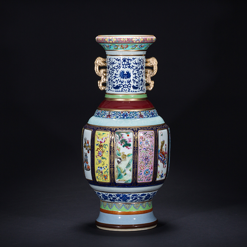 Jia lage imitation the qing qianlong famile - rose porcelain of jingdezhen ceramics mother home decor collection of large vase furnishing articles