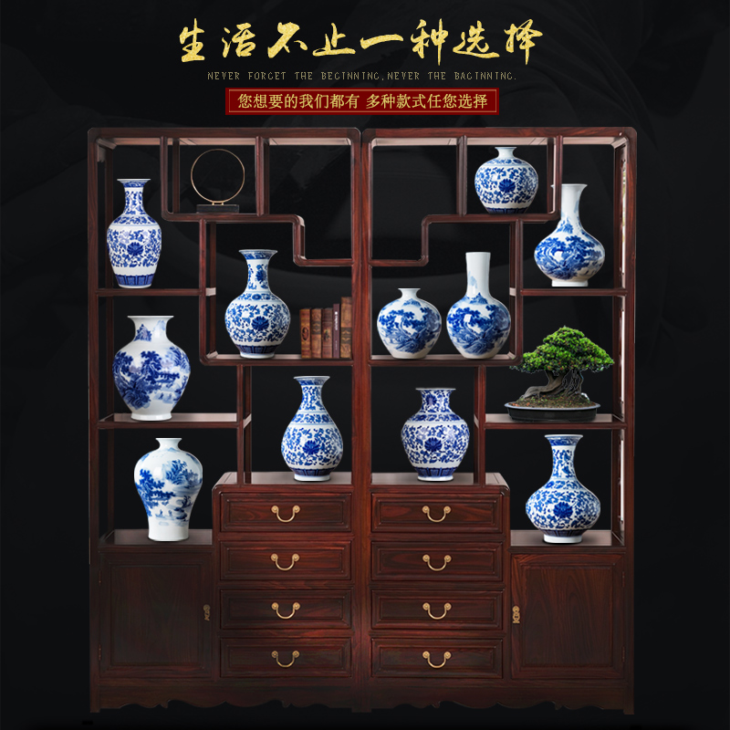 Antique blue and white porcelain in jingdezhen ceramics vase sitting room porch decorate household act the role ofing is tasted furnishing articles TV ark