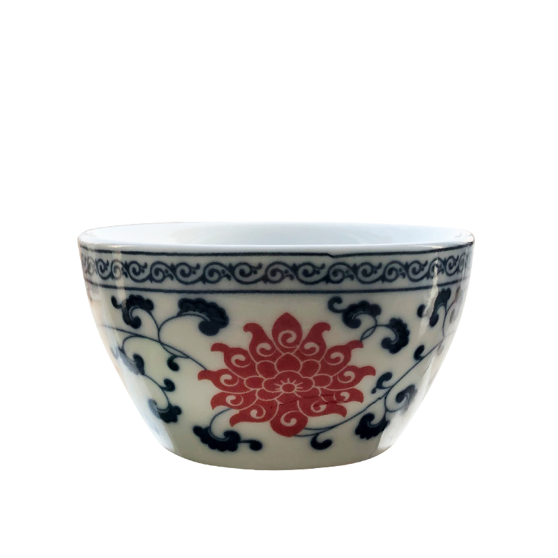 Jingdezhen blue and white ceramics bound branch lotus youligong master cup single CPU kung fu tea tea cups ornaments