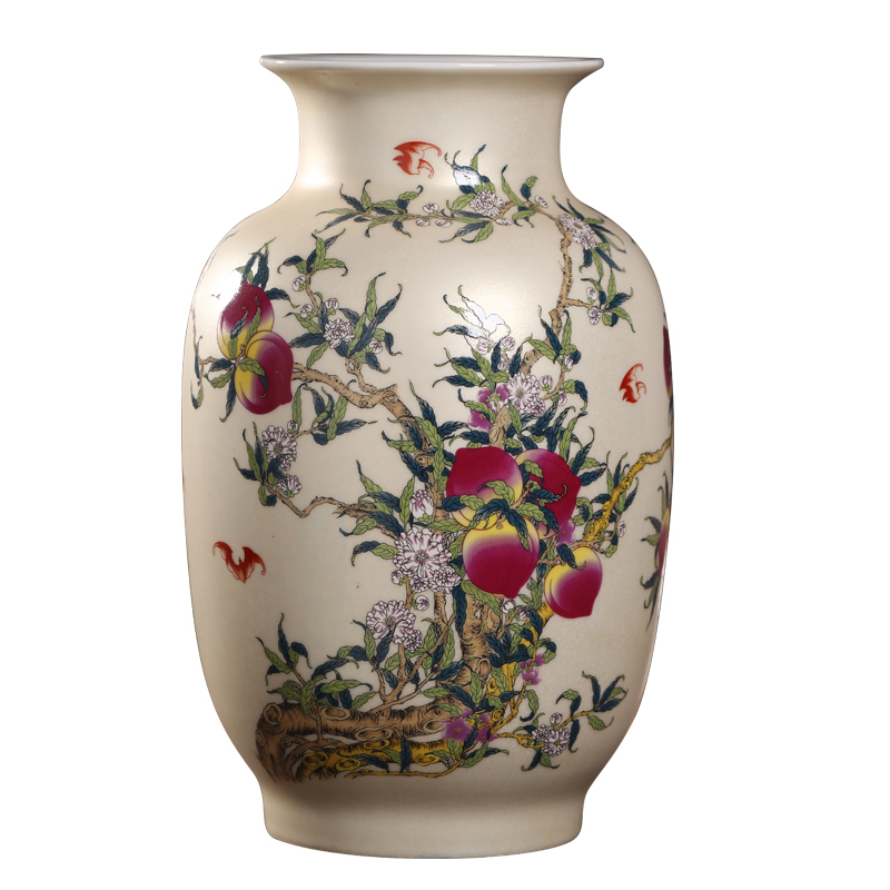 Jingdezhen ceramic vases, new Chinese style furniture decorative ceramic figure the magpies name plum bottle gift furnishing articles furnishing articles live