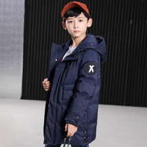 2021 World-renowned new mens mid-style Korean version of Korean version down jacket thickened childrens down jacket thickened childrens down clothes