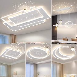 Living room lamp hall ceiling lamp modern simple atmosphere main lamp Zhongshan lamp 2024 new whole house combination package