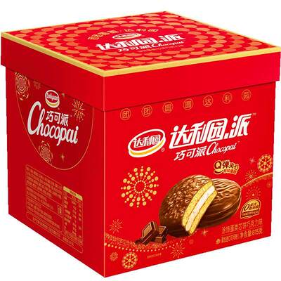 【礼盒】达利园巧可派815g糕点巧克力味