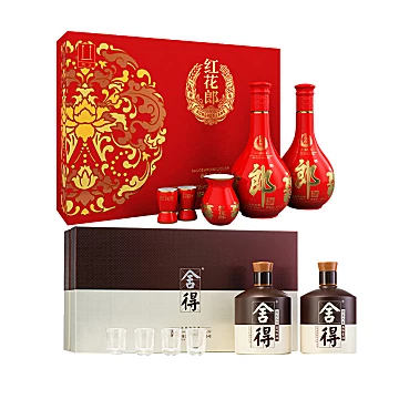 郎酒53度红10*2+舍得品味舍得*2礼盒装[236元优惠券]-寻折猪