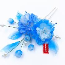 Off-the-shelf product re suo pian stereo Bob hairclip Equinox Flower Sakura peach blossom goldfish peony pear hair accessories