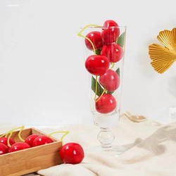 Cherry two-end large cherry simulated fruits and vegetables cabinet display decorations
