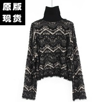 The foreign style new store is very immortal sweater 2021 autumn and winter loose high collar design sense lazy wind Joker pullover sweater