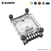 Barrow AM4 Platform Jet Microchannel CPU Water Cooling Head Acrylic Edition Aurora LTYK3A-04 V2