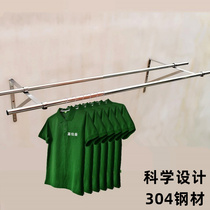 Fujiaman Balcony Punching Clothes Hanger Wall Triangle Style Sunburn Rod Side Loading Stationary Sunburn Stand Single Pole