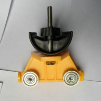 Supply Dongguan Crane C- type rail pulley flat line car cable pulley driving pulley plastic pulley