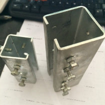 Stainless steel C-rail butt head slide rail connected to long barge code C40