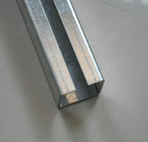 Galvanized C-shaped steel guide rail track C30C40 shaped steel guide rail Stainless steel cable pulley crane pulley