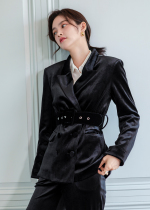 Lier Gaoding LRKSred velvetMo Xiang evening The same temperament suit that women drunk and love to wear TZ8053