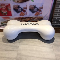 Shopping mall beautiful Chen FRP leisure chair Sales Department Commercial Street Creative waiting chair simple dog bone stool