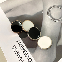 YOMOSTUDIO high-end suit dress metal button gold edge oil black suit cufflinks sweater open shirt button