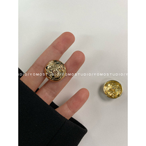 YOMOSTUDIO upscale retro metal buckle male and female suits big clothes buckle spherical suit jacket cardiovert button