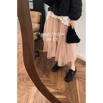 Qian Meixi Temperament Comeback Temperament Slim Half Skirt Woman Design Sensation Small Crowdmesh Yarn Dress 2021 Winter New