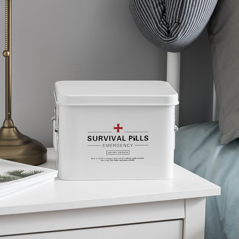 shuwu family medicine box household small medicine box multi-layer extra large large capacity organizing first aid box storage medical box