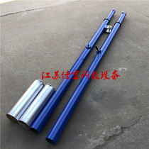 Standard buried ground-mounted volleyball column hand-cranked lifting competition air volleyball column net frame stainless steel volleyball column frame