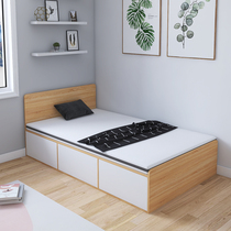 1 meter 2 tatami bed Small apartment pavilion box splicing single wall childrens drawer storage tatami wood