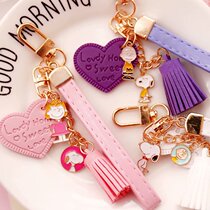 Cartoon Teenage Hearts ins Snou Bio Alloy Key Buttu Bag Pendant Hanging Accessories Toys Total Mobilisation Gifts