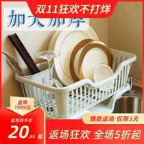 Water control bowl frame shelf on the sink cup tray bottle drain dustproof water cup household plate blue basket
