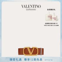 VALENINO Valentinos Lady Vlogo Signature calf leather waist belt