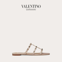 VALENTINO VALENTINO GARAVANI Ladies ROCKSTUD Tug Flat Rivet Sandals