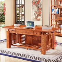Natural mahogany furniture boutique hot sale Chinese style solid wood classical Rosewood hedgehog red sandalwood tea table induction cooker combination