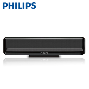 Philips/飞利浦 SPA2100笔记本小音箱家用台式电脑小型有线2.0音响便携式迷你多媒体USB长条式电视喇叭影响