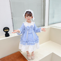 Lolita skirt girl big girl Lolita princess skirt 160 meters Western style childrens original autumn and winter girl dress