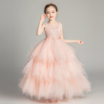 Girls dress light luxury niche high-end graduation ceremony host clothes high-end gauze skirt piano performance clothes