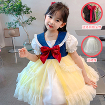 Youhua summer dress skirt childrens bow mesh Snow White skirt girl Lolita cosplay