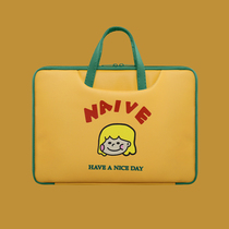 Laptop bag applies female Huawei matebook13 3 inch Apple pro13 3 Huawei 15 6 Lenovos SUSTech mac16 inch laptop bag light fashion in